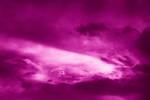 White Light Tearing Through Clouds (Pink Shade Photo)
