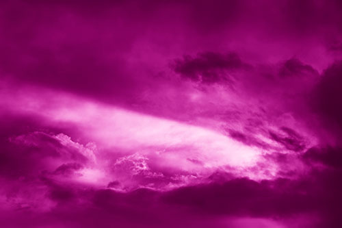 White Light Tearing Through Clouds (Pink Shade)