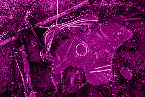 Wide Eyed Bubble Ice Face Looking Downward (Pink Shade)