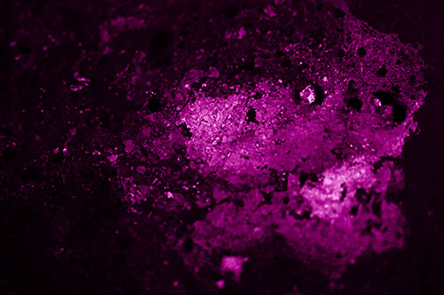 Wide Eyed Oil Demon Face Floating Atop Water (Pink Shade)
