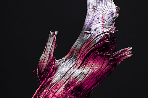 Angry Blood Stained Tree Trunk Creature Raising Fist (Pink Tint)