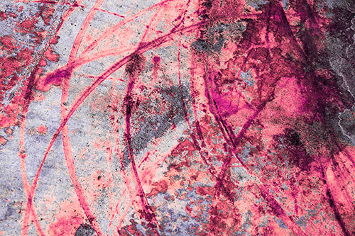 Dry Liquid Stains Turning Concrete Into Art (Pink Tint Photo)