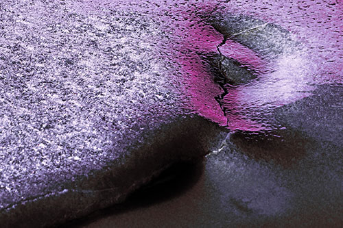 Frozen Cracking Ice Valley (Pink Tint)