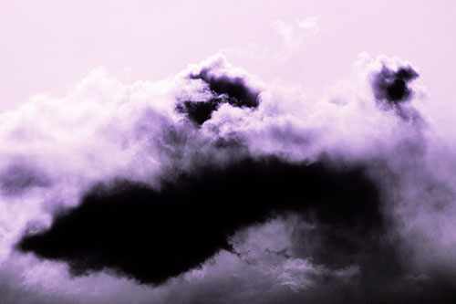 Smearing Neutral Faced Cloud Formation (Pink Tint Photo)