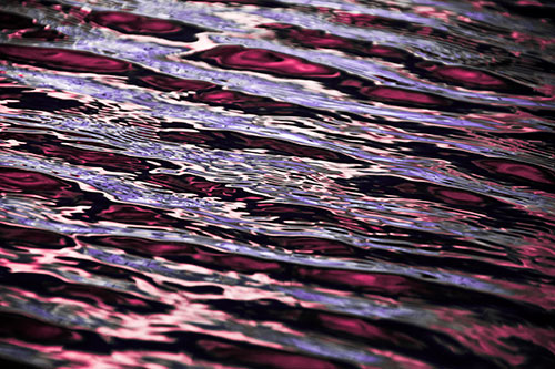 Wavy River Water Ripples (Pink Tint Photo)