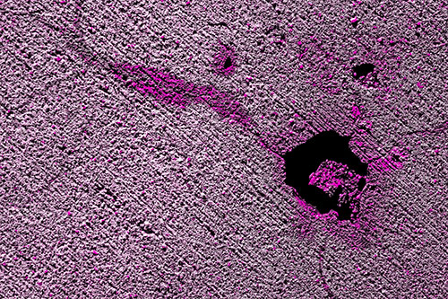 Screaming Wet Asphalt Face Cracking Apart (Pink Tone)