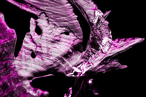 Shocked Jagged Curving Ice Face (Pink Tone)