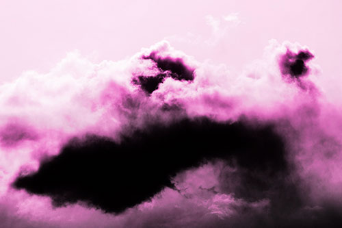 Smearing Neutral Faced Cloud Formation (Pink Tone Photo)