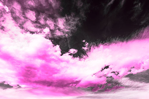 Sunset Illuminating Large Cloud Mass (Pink Tone Photo)