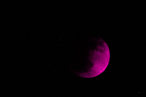Total Lunar Eclipse Moon (Pink Tone Photo)