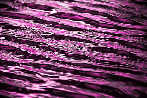 Wavy River Water Ripples (Pink Tone Photo)
