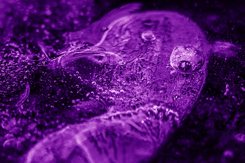 Frozen Distorted Bubble Eyed Ice Face (Purple Shade)
