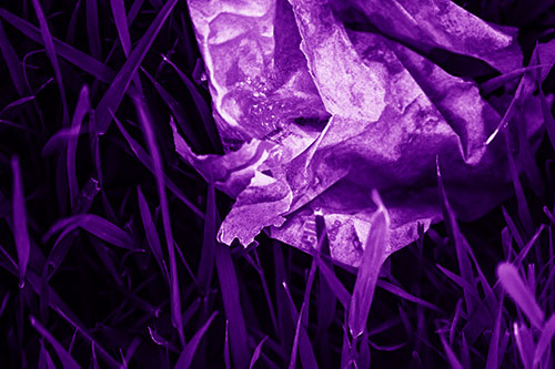 Grease Stained Demon Faced Taco Bell Wrapper (Purple Shade)