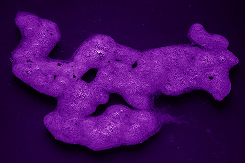 Sorrow Morphing Bubble Face Floating Above Soil (Purple Shade)