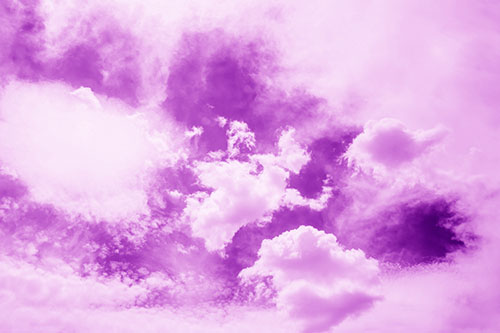 Spiraling Black Hole Swallows Pale Pastel Clouds (Purple Shade Photo)