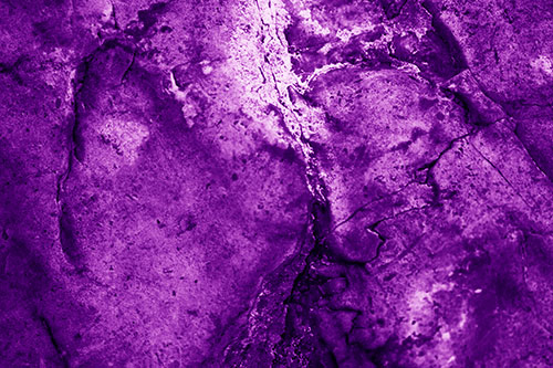 Stained Blood Splatter Rock Surface (Purple Shade Photo)