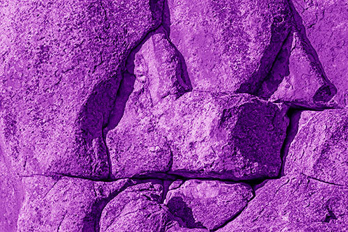 Stone Sphinx Within Rock Formation (Purple Shade Photo)