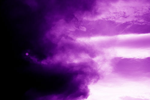 Sun Spiraling Out Of Mullen Fire Clouds (Purple Shade Photo)