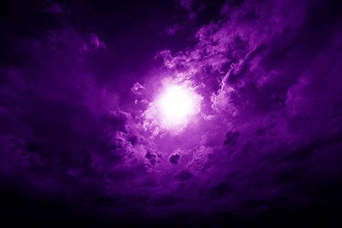 Sun Vortex Cloud Spiral (Purple Shade Photo)
