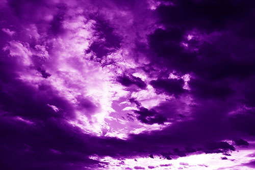 Thick Dark Cloud Refuses To Split In Half (Purple Shade Photo)
