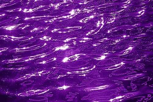 Water Ripples Sparkling Among Sunlight (Purple Shade Photo)