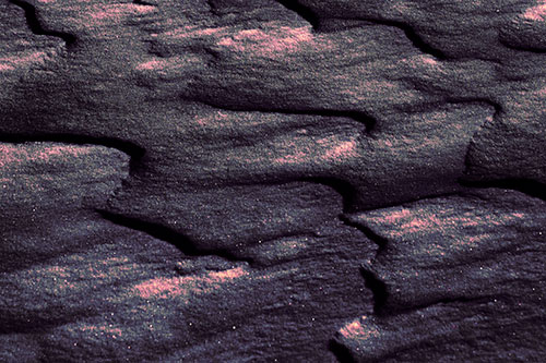 Curving Sparkling Snow Drifts (Purple Tint Photo)