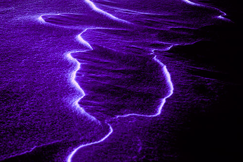 Lightning Streak Snow Drift (Purple Tint Photo)