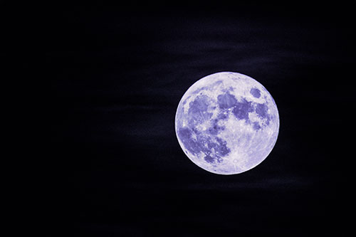 October Full Hunters Moon (Purple Tint)