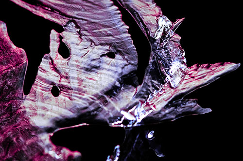 Shocked Jagged Curving Ice Face (Purple Tint)