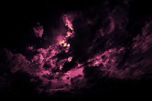 Sun Eyed Open Mouthed Creature Cloud (Purple Tint)