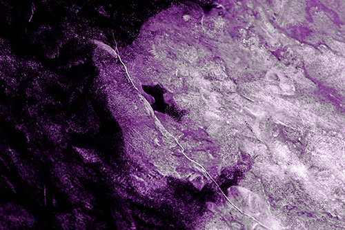Cracking Demonic Ice Face Pig (Purple Tone Photo)