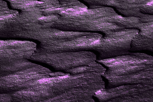 Curving Sparkling Snow Drifts (Purple Tone Photo)
