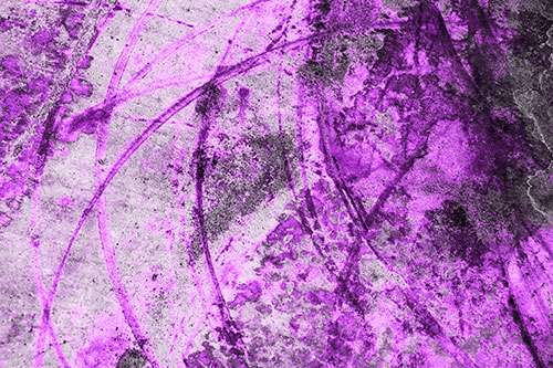 Dry Liquid Stains Turning Concrete Into Art (Purple Tone Photo)