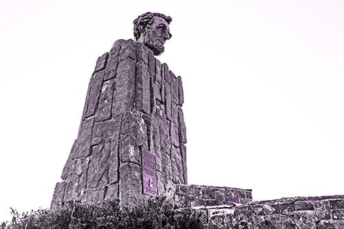 Full Figured Presidential Statue (Purple Tone Photo)