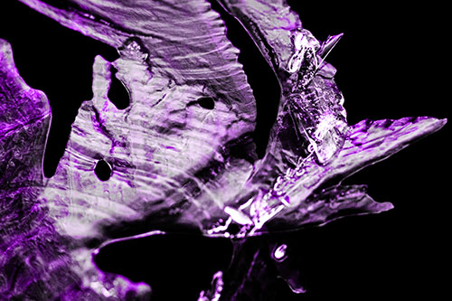 Shocked Jagged Curving Ice Face (Purple Tone)