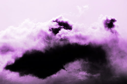 Smearing Neutral Faced Cloud Formation (Purple Tone Photo)