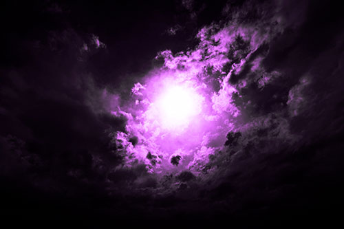 Sun Vortex Cloud Spiral (Purple Tone Photo)