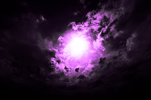 Sun Vortex Cloud Spiral (Purple Tone)