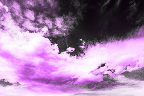 Sunset Illuminating Large Cloud Mass (Purple Tone Photo)