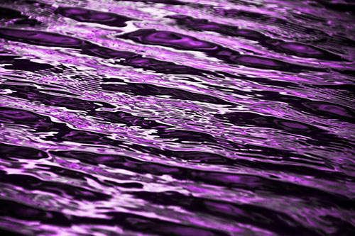 Wavy River Water Ripples (Purple Tone Photo)