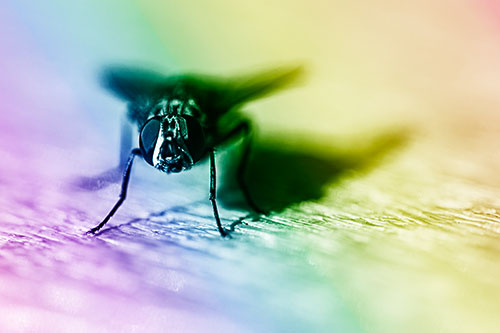 Blow Fly Standing Guard (Rainbow Shade Photo)