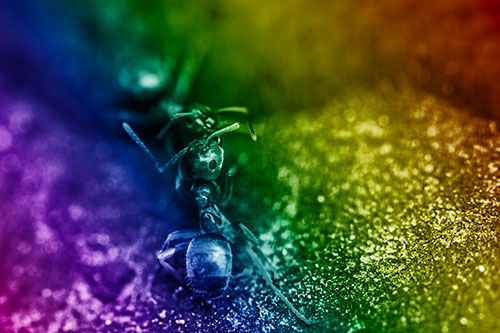 Carpenter Ants Battling Over Territory (Rainbow Shade Photo)
