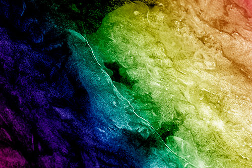 Cracking Demonic Ice Face Pig (Rainbow Shade)