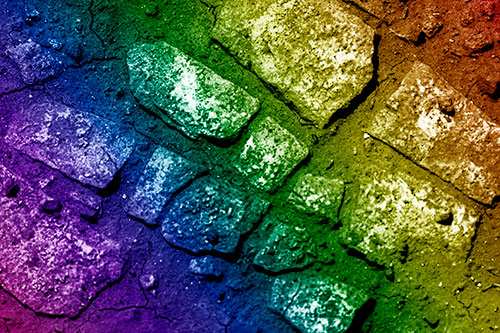 Dirt Covered Stepping Stones (Rainbow Shade Photo)