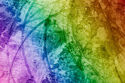 Dry Liquid Stains Turning Concrete Into Art (Rainbow Shade Photo)