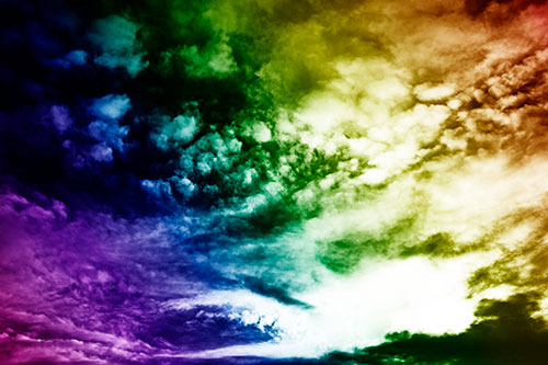 Evil Eyed Cloud Invades Bright White Light (Rainbow Shade Photo)