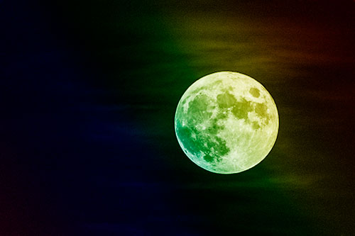 October Full Hunters Moon (Rainbow Shade)
