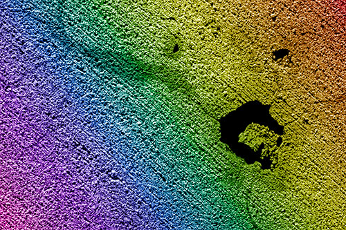 Screaming Wet Asphalt Face Cracking Apart (Rainbow Shade)