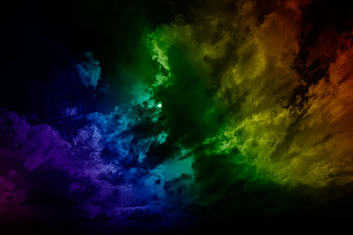 Sun Eyed Open Mouthed Creature Cloud (Rainbow Shade)