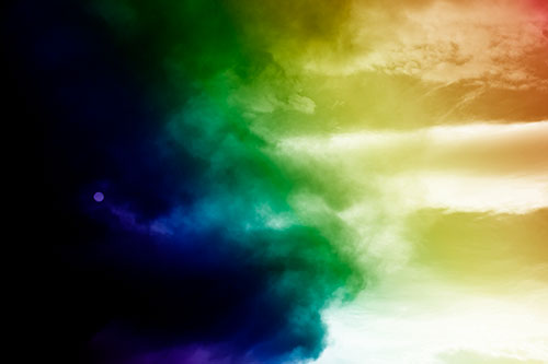 Sun Spiraling Out Of Mullen Fire Clouds (Rainbow Shade)